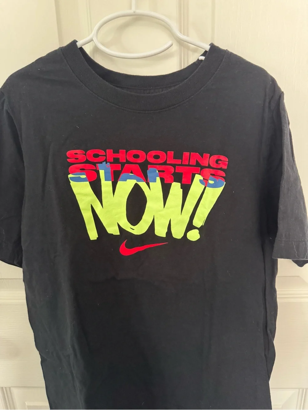 Nike Boys Graphic Tee Lot Black Like New & Block Logo GUC L